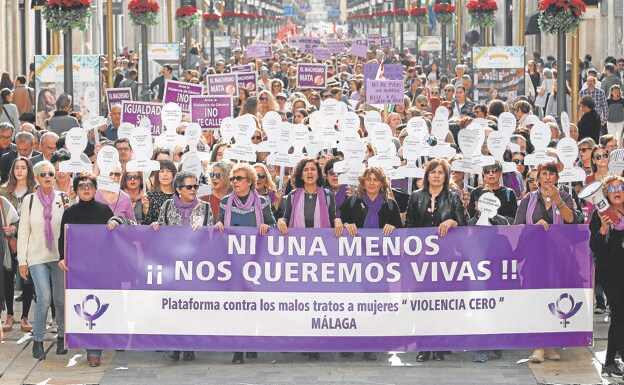 Demonstration against gender violence in Malaga in a file image. /ÑITO SALAS