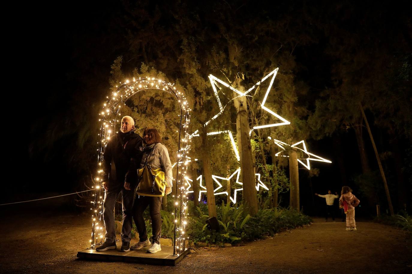 Stela, the new Christmas light show at Malaga's botanical garden
