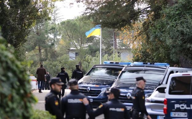 Ukrainian embassy in Madrid receives a blood-stained package