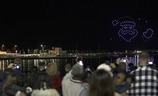 Christmas drones dazzle in Malaga