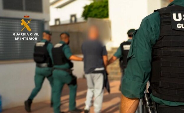 One of the detainees in the Guardia Civil operation.