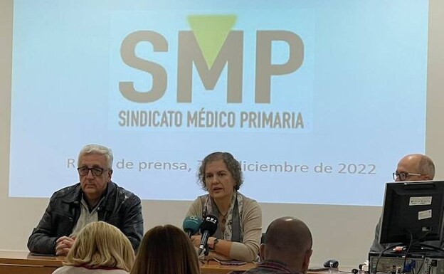 The SMP press conference at the Malaga College of Doctors. /SUR