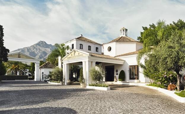 The prestigious Marbella Club hotel includes luxury villas in sub-tropical gardens. 