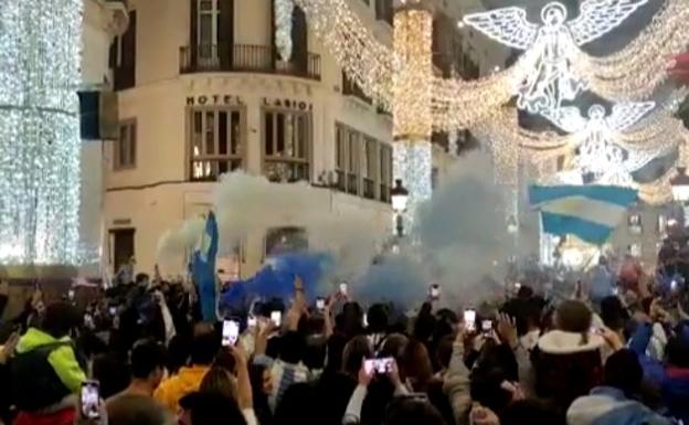 Watch as Argentina fans celebrate World Cup win on streets of Malaga