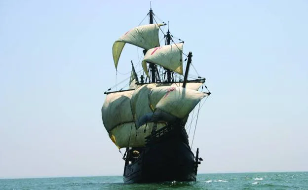 La réplica del velero Nao Victoria. 