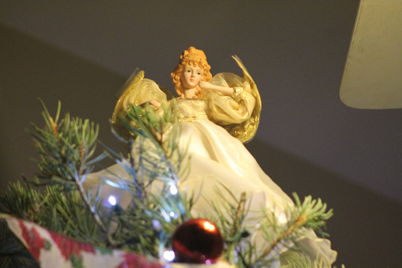 The Christmas tree angel. 