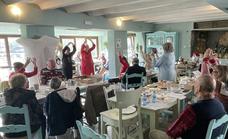 Singing and fundraising at RBL Christmas party