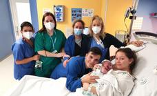 Aarón, Malaga's first baby of 2023