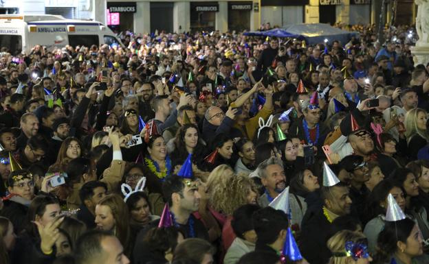 New Year's Eve celebrations in Malaga.