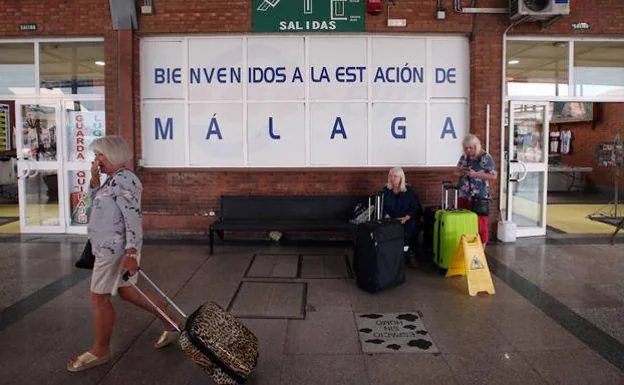 Malaga bus station. 