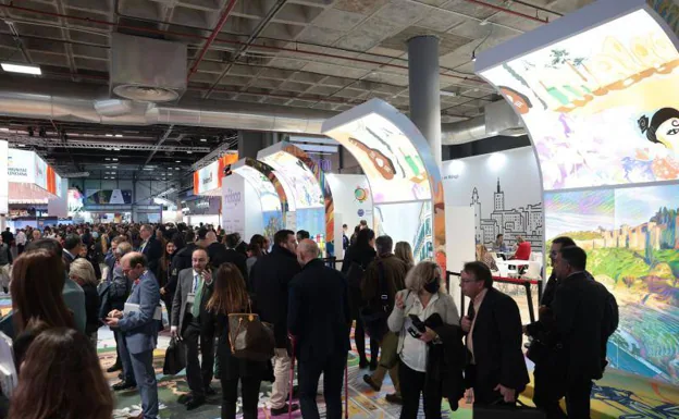 The Malaga city stand at Fitur 2023.