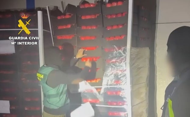 Major blow to drug trafficking in Malaga as 22 tonnes of hashish intercepted hidden as fake tomatoes