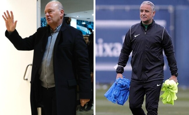 Mel, left, was sacked on Wednesday morning and replaced by Pellicer, right./SUR