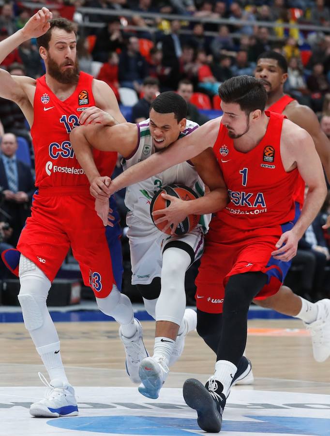 Derrota del Unicaja ante el CSKA de Moscú