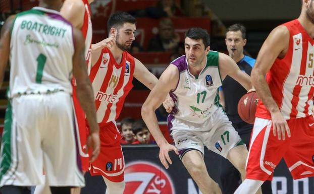 El Unicaja se olvida de competir en Belgrado (105-89)