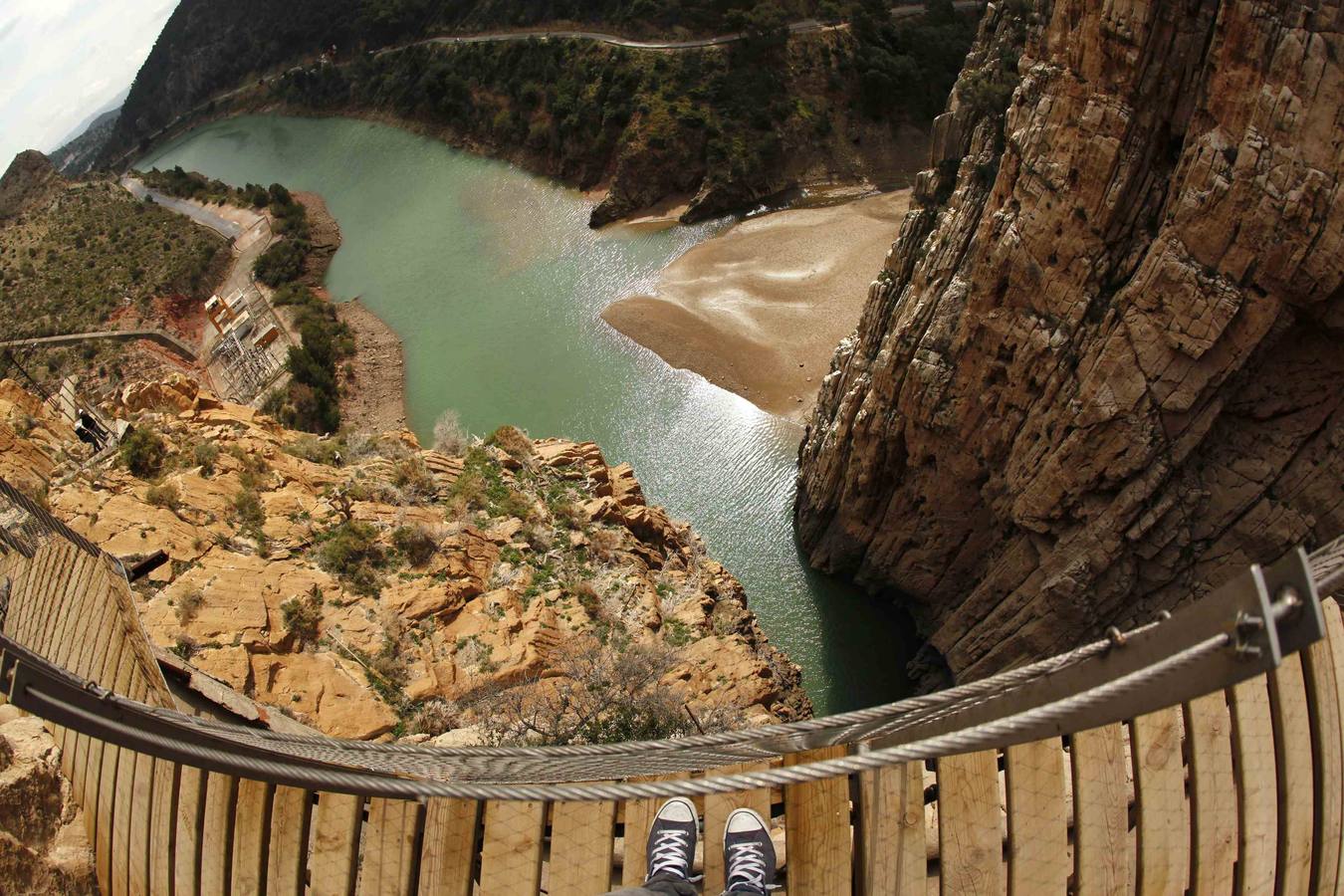 Las imágenes más impactantes del Caminito del Rey