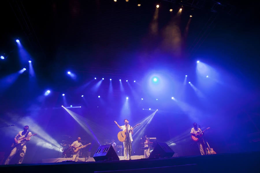 En fotos, la actuación de David de María en Málaga