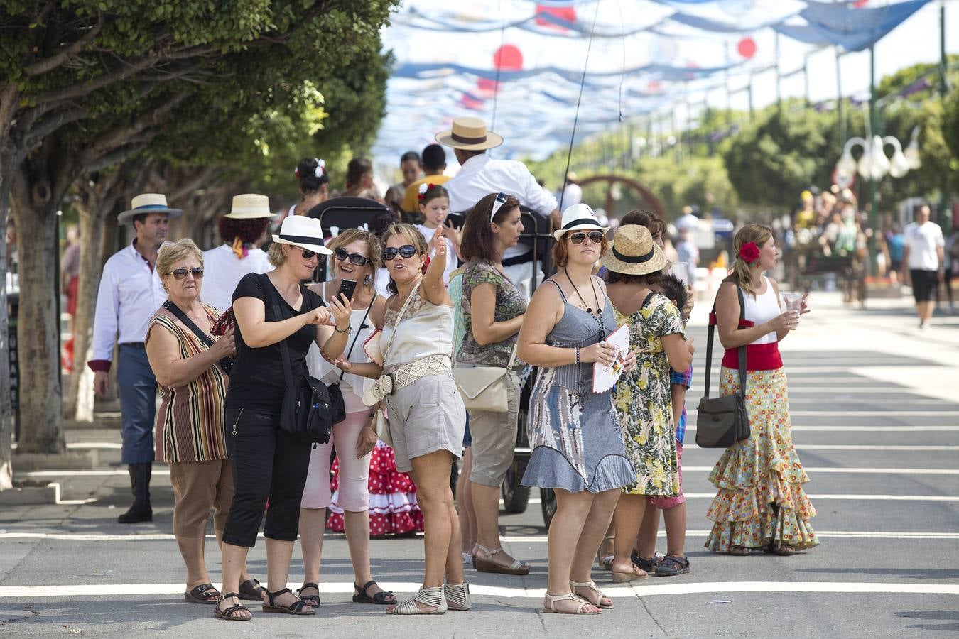 Calor y color en Cortijo de Torres la mañana del miércoles