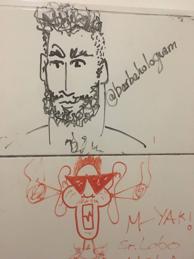 Sr Lobo fomenta la creatividad en sus paredes: hasta en los baños