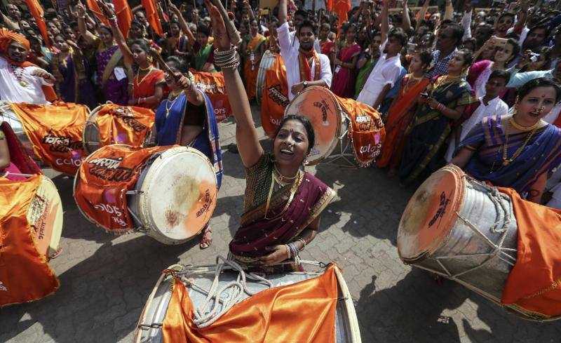 Fotos del festival hindú Gudi Padwa, el Año Nuevo de Maharashtrian