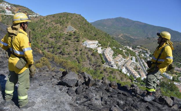 El riesgo de incendios forestales en Málaga se acentúa este año en las zonas con sequía