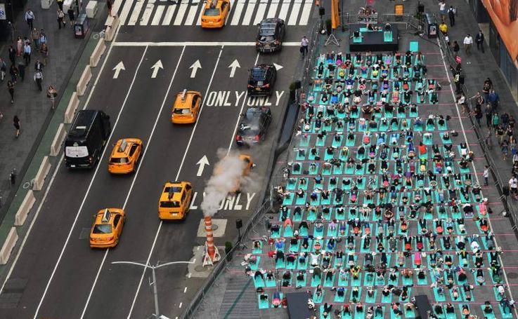 Los 'yoguis' invaden Nueva York