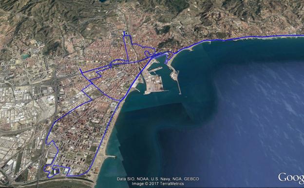 Recorrido del Maratón de Málaga 2017