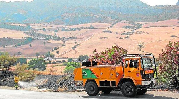 Declarados dos incendios en Ronda y Montecorto