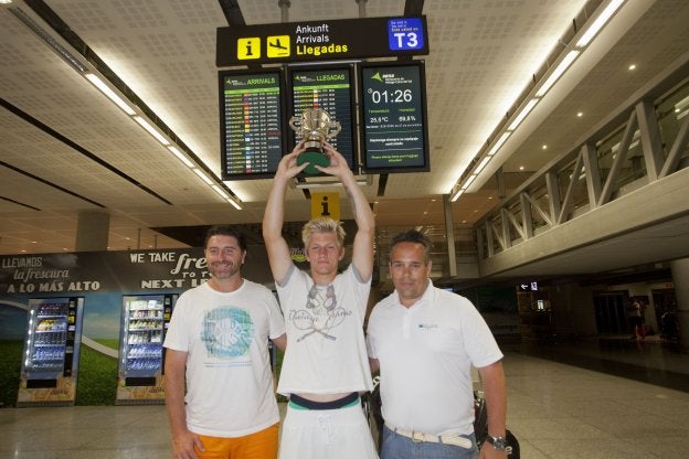 Davidovich ya descansa en Málaga tras su gesta