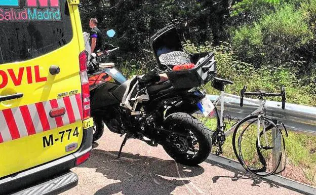 Muere un ciclista de 42 años en Madrid tras chocar contra una moto