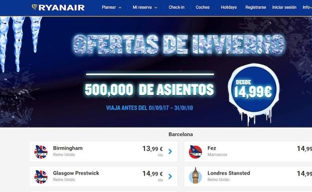 Ryanair vuelve a lanzar promociones de 48 horas