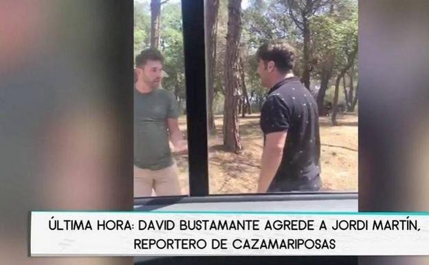 David Bustamante pierde los nervios y agrede a un 'paparazzi'