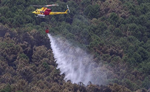 El incendio de Yeste, a punto de ser controlado