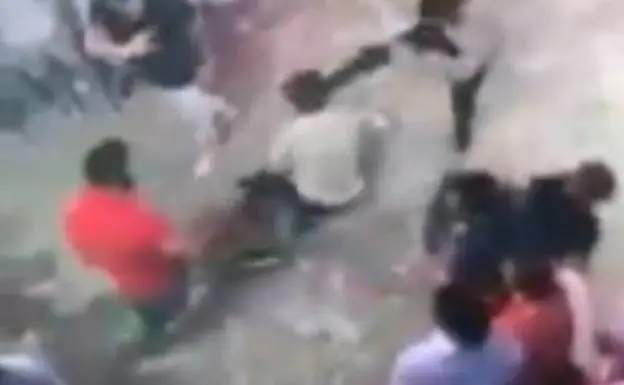 Una cámara recogió la agresión mortal al joven italiano en Lloret de Mar