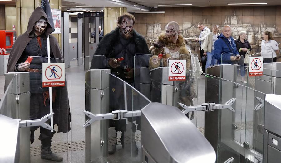 Juego de Tronos llega al metro de Moscú