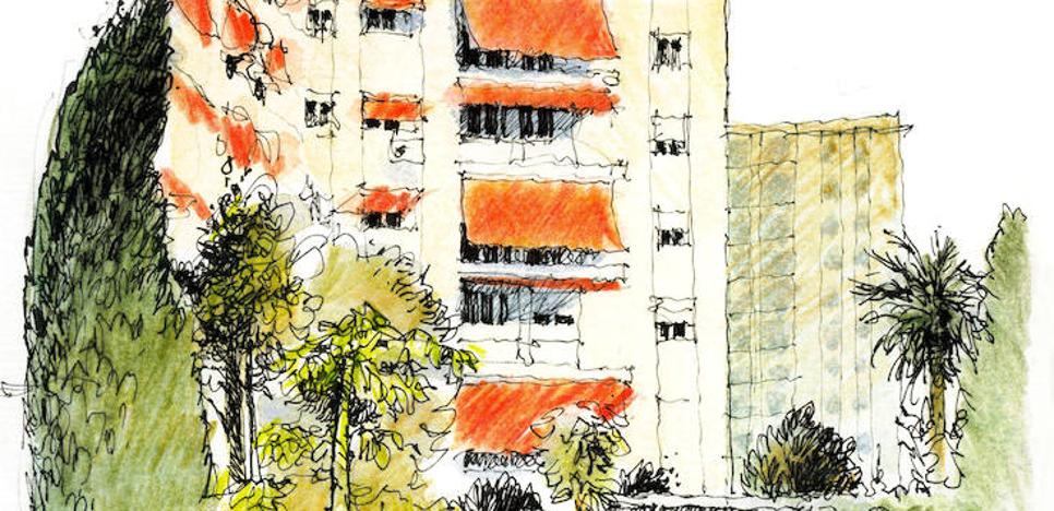 'Málaga a trazos'. Jardín de Gamarra