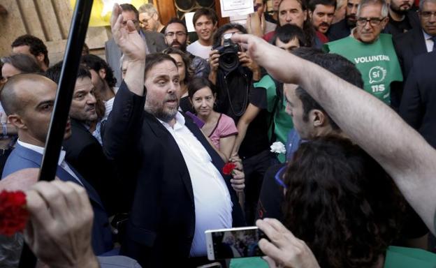 Junqueras llama a persistir «para defender las instituciones»