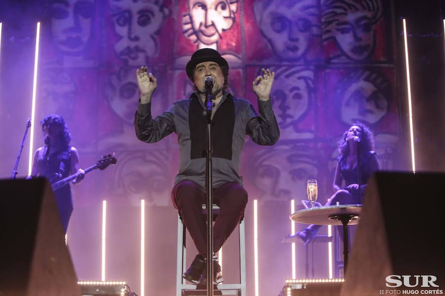 El concierto de Joaquín Sabina en Málaga, en imágenes