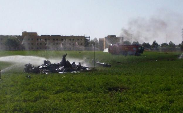 Muere el piloto de un Eurofighter al estrellarse en Albacete después del desfile