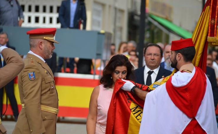 Honores legionarios a la bandera nacional en Vélez-Málaga: así ha sido el acto, en fotos