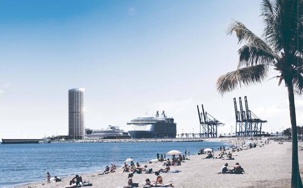 El alcalde de Málaga anuncia una tramitación «rápida» y «ágil» del proyecto de la torre del Puerto