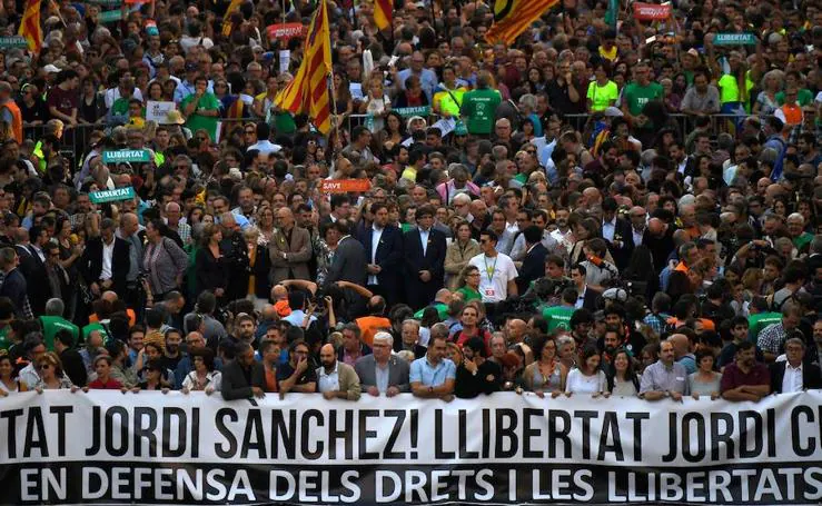 La manifestación de Barcelona, en imágenes