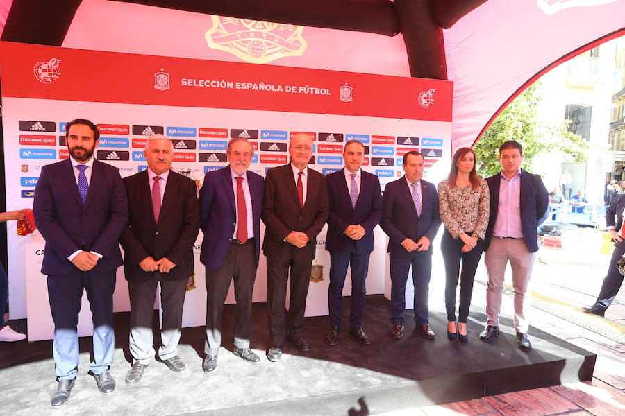La fan zone de la selección española llega a Málaga