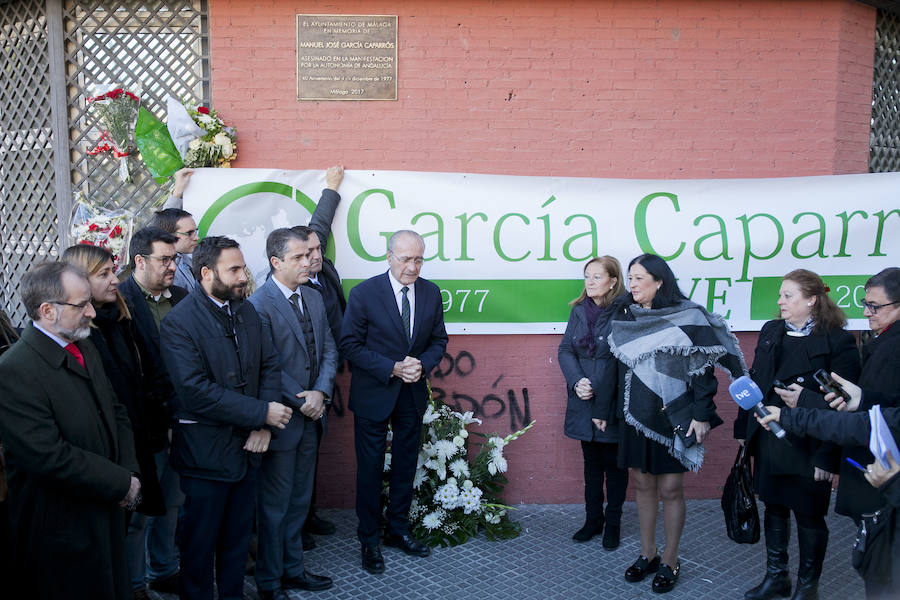 Los actos en memoria de García Caparrós, en imágenes