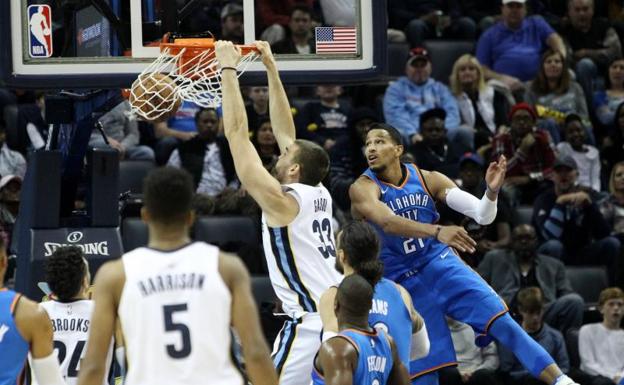 Los Thunder de Abrines pueden con los Grizzlies de Marc Gasol