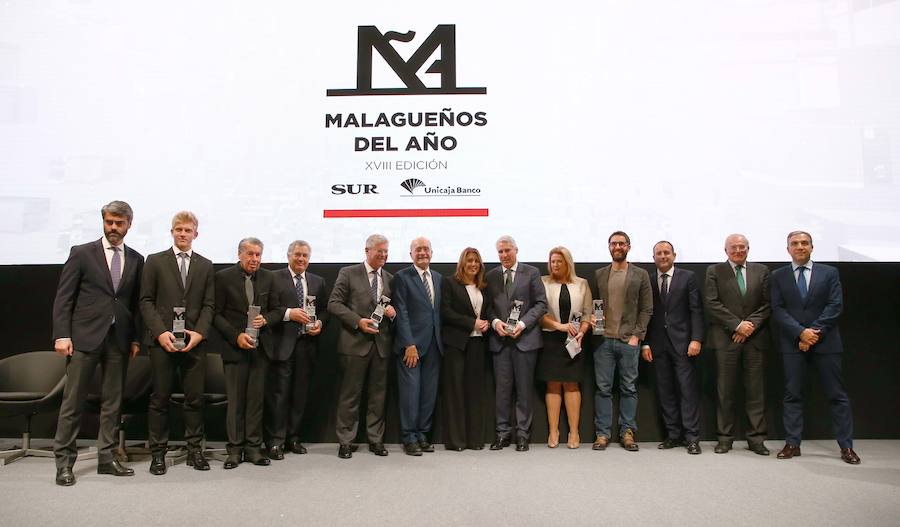 Así fue la gala de los premios Malagueños del Año 2017