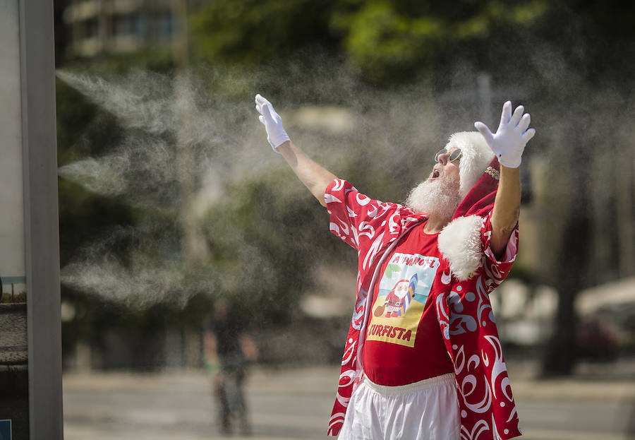 Así es la Navidad veraniega de Río de Janeiro