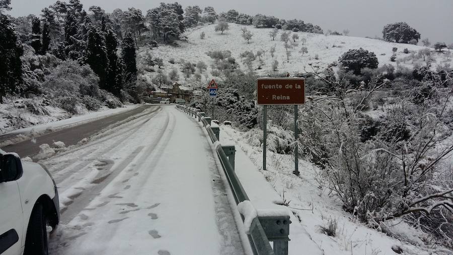Fotos de la intensa nevada en la provincia de Málaga