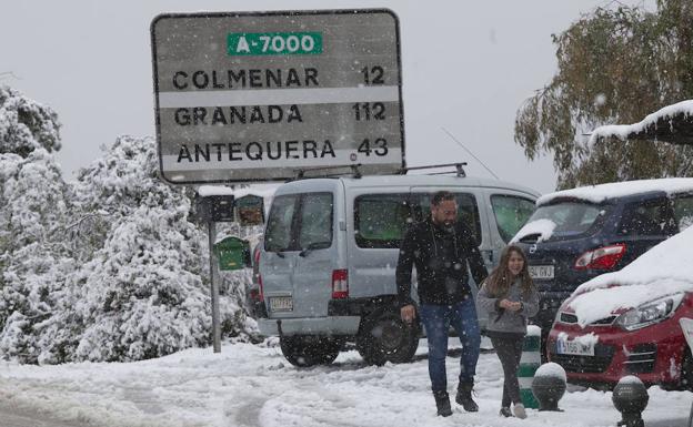 Fotos | La nieve llega a los Montes de Málaga