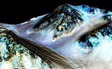 Detectan abundantes glaciares cerca de la superficie de Marte